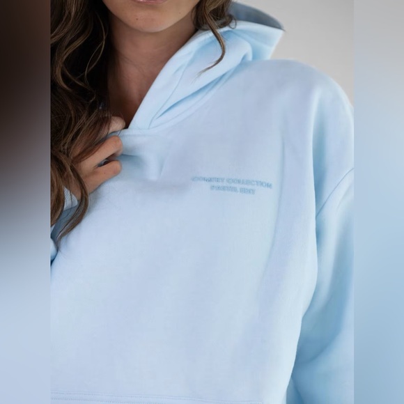 Comfrt Baby Blue Pastel Hoodie - S - Picture 4 of 12